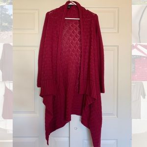 Open Knit Hi-Lo Cardigan
